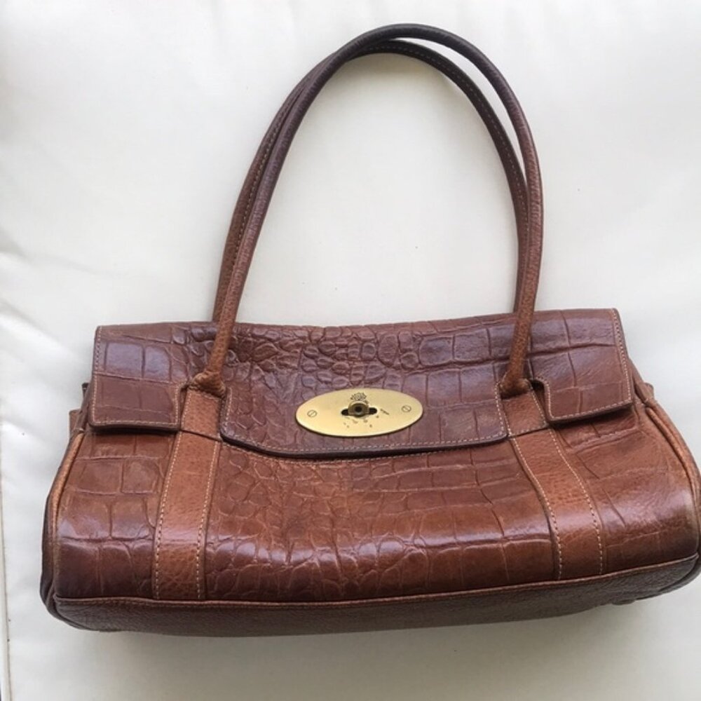 Mulberry mini Bayswater Oak purse